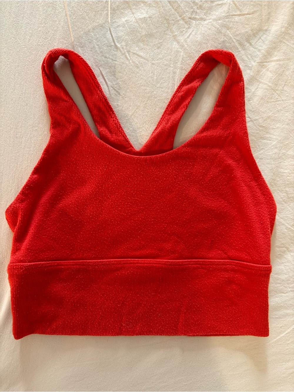 Joah Brown Red Stretch Crop Bralette